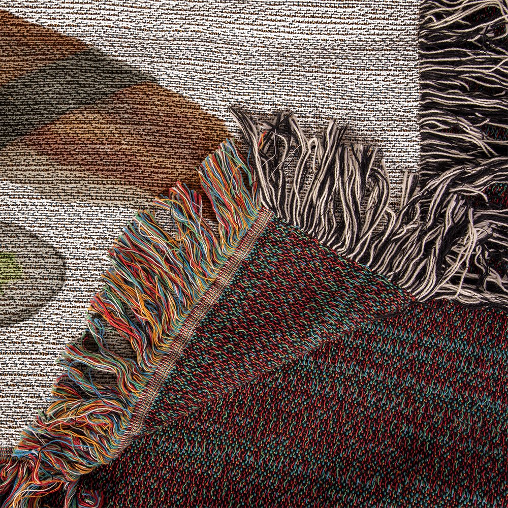 Sushi Assortment Woven Blanket | Cozy throw for foodies and sushi lovers