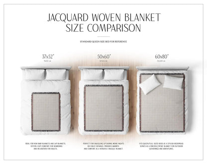 Vintage Hot Air Balloon Woven Blanket | Comfy throw for travel and adventure