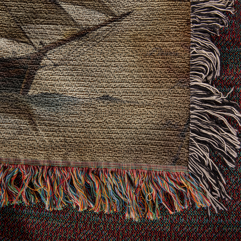 Vintage Sailboat Woven Blanket | Comfy throw for travel and adventure