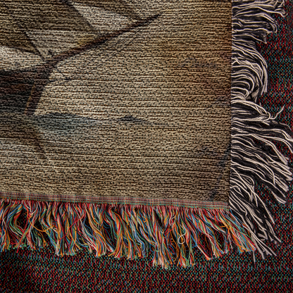 Vintage Sailboat Woven Blanket | Comfy throw for travel and adventure