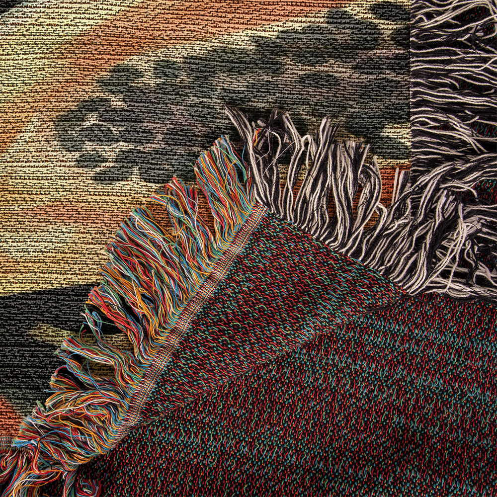 Papaya Woven Blanket | Cozy throw for foodies and tropical fruit lovers