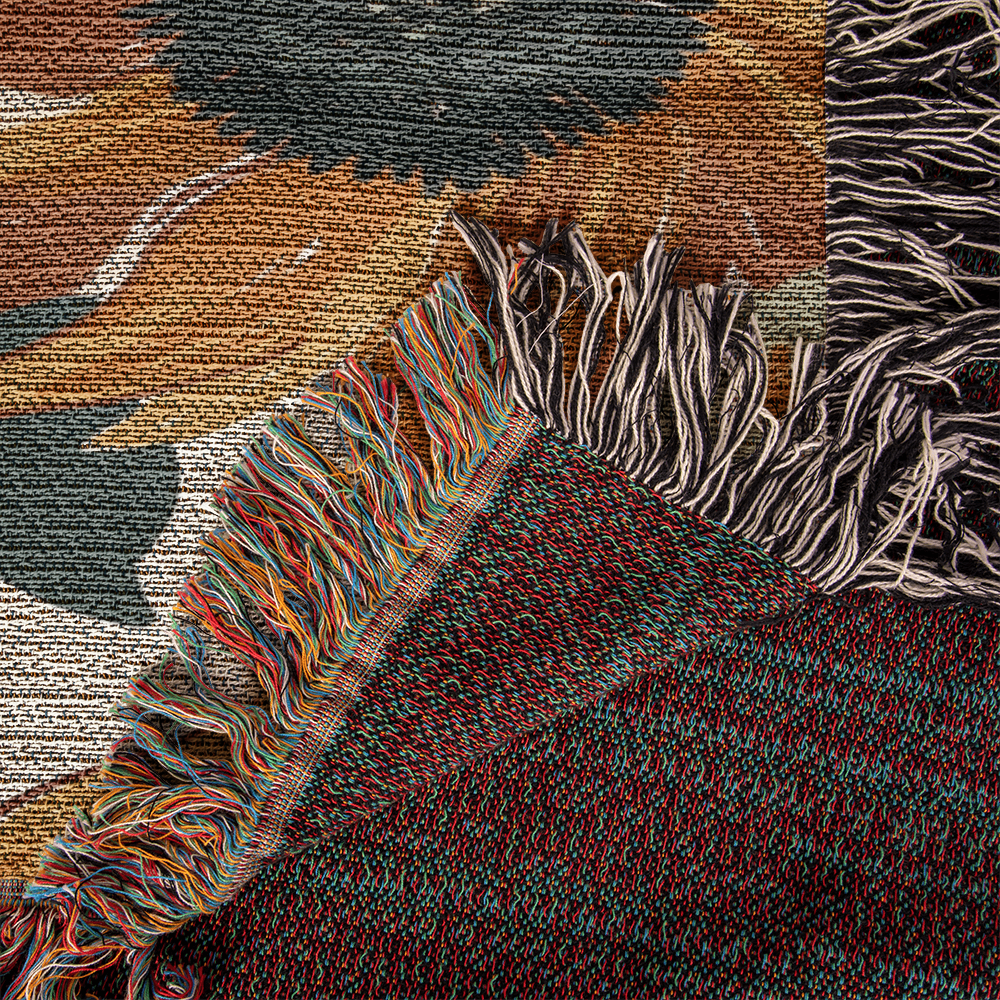 Matisse Inspired Sunflowers Woven Blanket | Cozy Throw for Gardeners and Flower Lovers