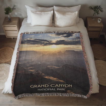 Grand Canyon Woven Blanket | Scenic Throw for Adventure and Nature Lovers
