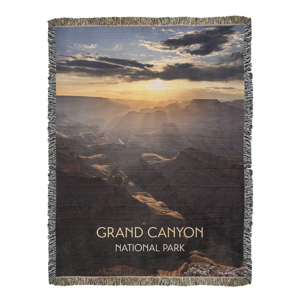 Grand Canyon Woven Blanket | Scenic Throw for Adventure and Nature Lovers
